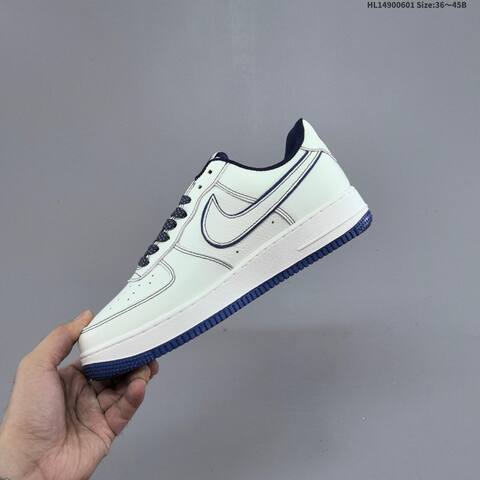 Nike Air Force 1 Low Stussy Off White Navy Black EU 36-45 Sneaker - Unisex (BS-60019)