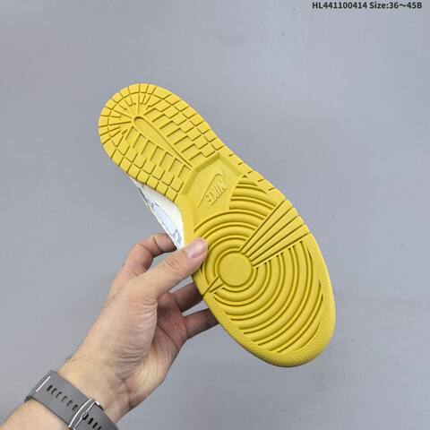 Nike Dunk SB Low White Yellow Grey Cream EU 36-45 Skate Shoe - Unisex (BS-60742)
