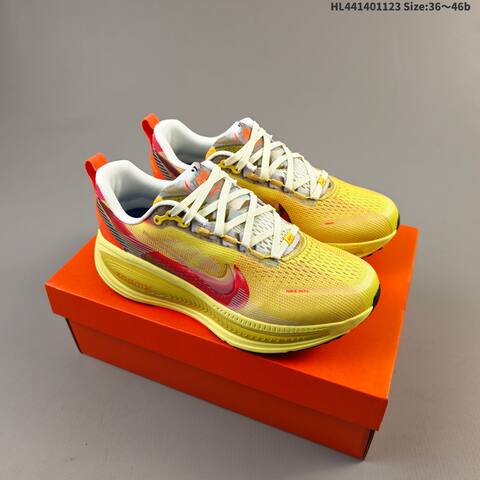 Nike Vomero 18 ReactX Air Zoom Yellow Red Orange White EU 36-46 Running Shoe - Unisex (BS-63191)
