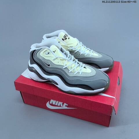 Nike Air Zoom Flight 96 White Purple Yellow Navy EU 40-45 Basketball Shoe - Men's (BS-62004)