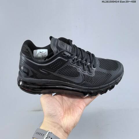 Nike Air Max 2013 White Black Silver EU 39-45 Running Shoe - Unisex (BS-60748)