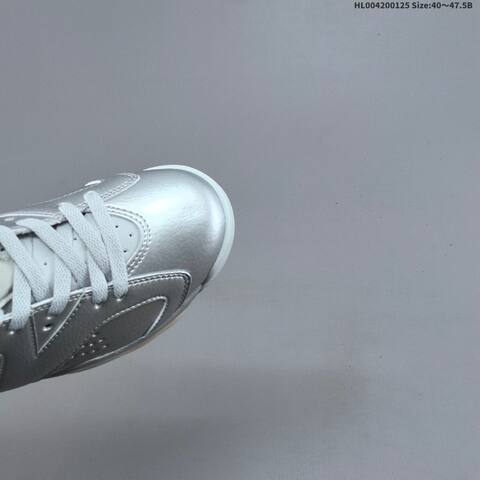 PSG x Air Jordan 6 Retro Paris Silver Metallic AIR JORDAN 6 Aj6 Lifestyle (BS-66835)