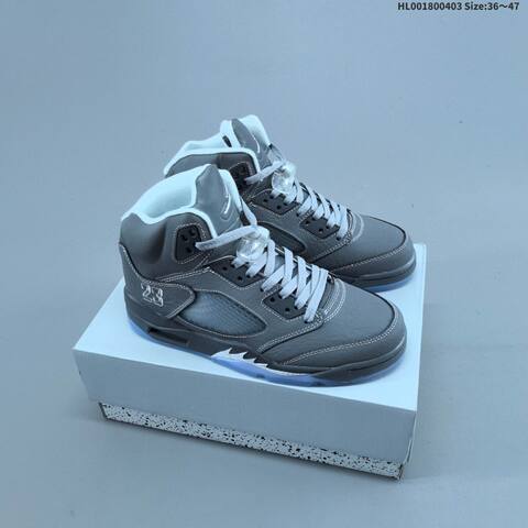 Air Jordan 5 Retro Wolf Grey Replica AIR JORDAN 5 Aj5 Lifestyle (BS-66333)