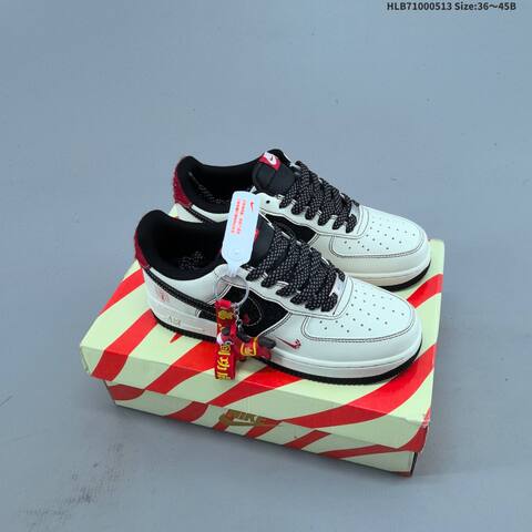 Nike Air Force 1 07 Low Off White Navy Red Grey EU 36-45 Sneaker - Unisex (BS-60364)