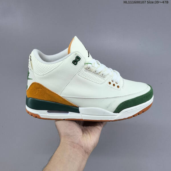 Jordan Air Jordan 3 Retro White/Green/Gum EU 39-47 basketball