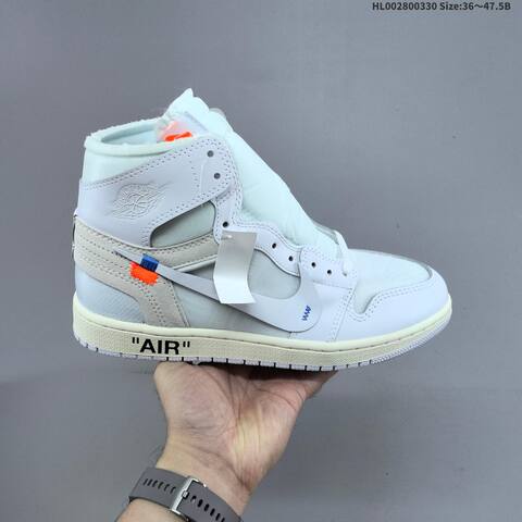 Virgil Abloh Archive x Air Jordan 1 High OG Alaska AIR JORDAN 1 Aj1 Lifestyle (BS-66405)