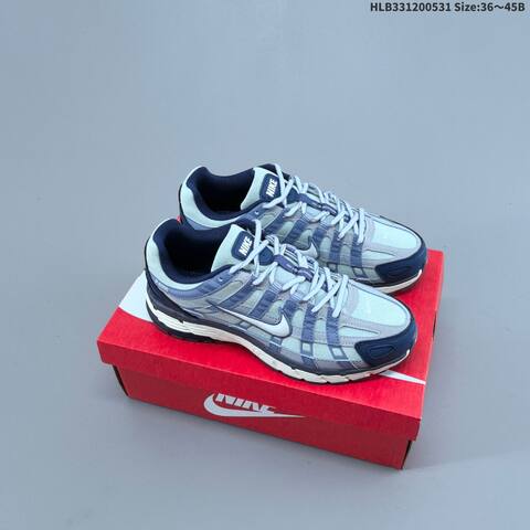Nike P-6000 White Light Blue Light Yellow Peach EU 36-45 Running Shoe - Unisex (BS-60053)