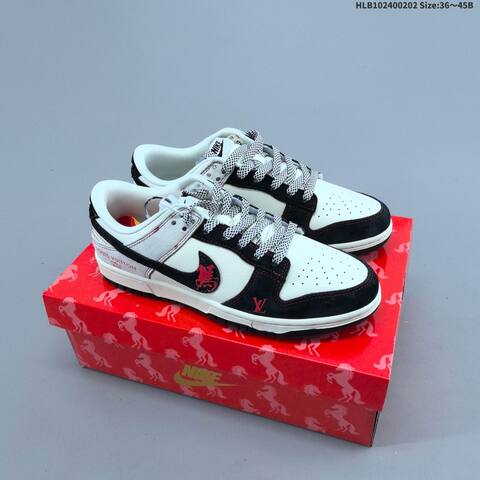 Nike Dunk SB Low Red White Black Gold EU 36-45 Skate Shoe - Unisex (BS-61587)