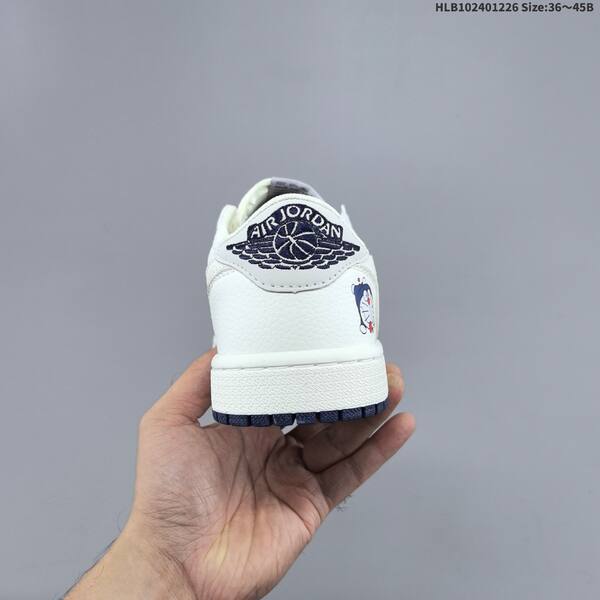 Nike Air Jordan 1 white/gray/purple 36~45 lifestyle