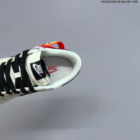 Nike Dunk Low Off White Black Red EU 36-45 Skate Shoe - Unisex (BS-61914)