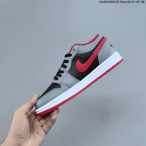 Air Jordan 1 Low Red Cement AIR JORDAN 1 Aj1 Lifestyle (BS-66837)