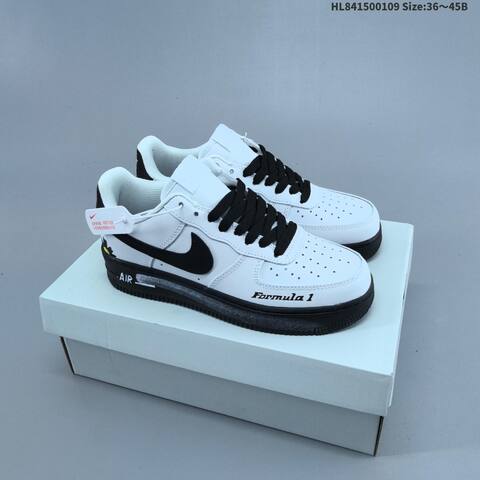 Nike Air Force 1 07 White Black Yellow EU 36-45 Sneaker - Unisex (BS-62118)