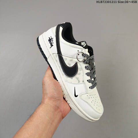 Nike Dunk Low Retro DIY Off White Black EU 36-45 Skate Shoe - Unisex (BS-62764)
