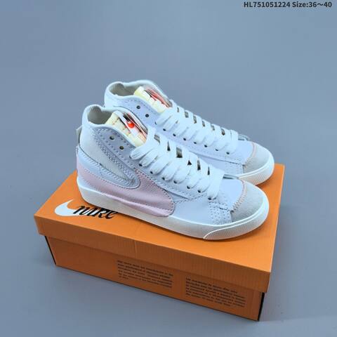 Nike Blazer Mid 77 Jumbo White Purple Pink Light Blue Orange EU 36-45 Skate Shoe - Unisex (BS-62485)