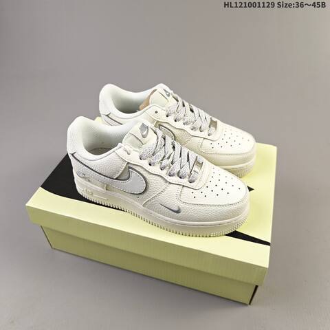 Nike Air Force 1 07 Off White Grey Black EU 36-45 Sneaker - Unisex (BS-62957)