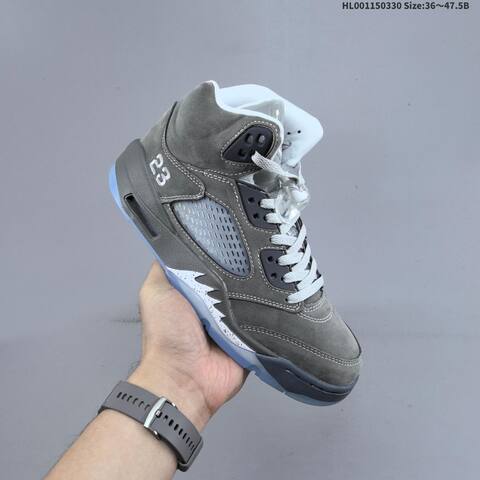 Air Jordan 5 Retro Wolf Grey Replica AIR JORDAN 5 Aj5 Lifestyle (BS-66404)