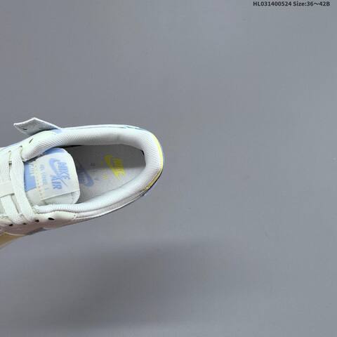 Nike Air Force 1 Shadow Off White Light Blue Yellow EU 36-42 Sneaker - Unisex (BS-60169)