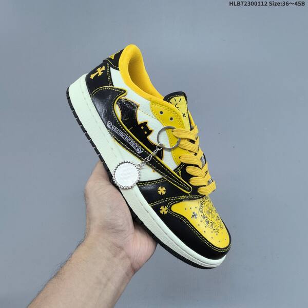 Jordan Air Jordan 1 Low x Travis Scott black/yellow/white and brown/white EU 36-45 casual