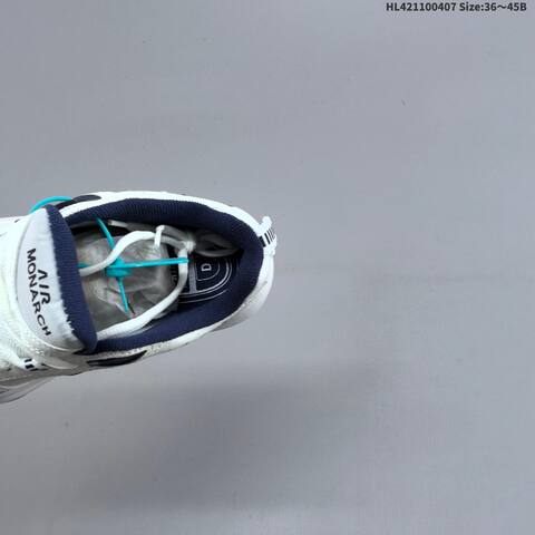 Nike Air Monarch IV White Navy Silver Black EU 36-45 Training Shoe - Unisex (BS-60910)