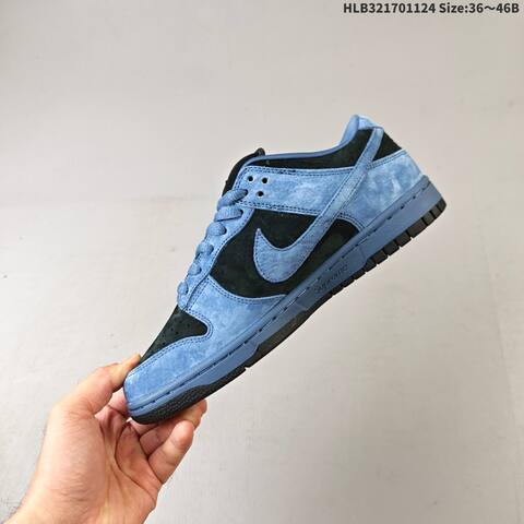 Nike SB Dunk Low Pro Blue Black Red EU 36-46 Skate Shoe - Unisex (BS-63135)