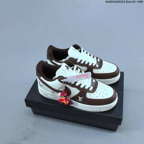 Nike Air Force 1 Low Brown Blue Green Orange Black EU 36-45 Skate Shoe - Unisex (BS-60223)