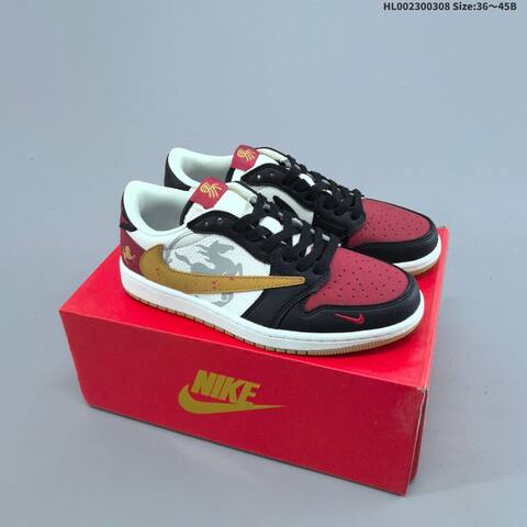 Travis Scott x Air Jordan 1 Low AIR JORDAN 1 Aj1 Lifestyle (BS-66596)