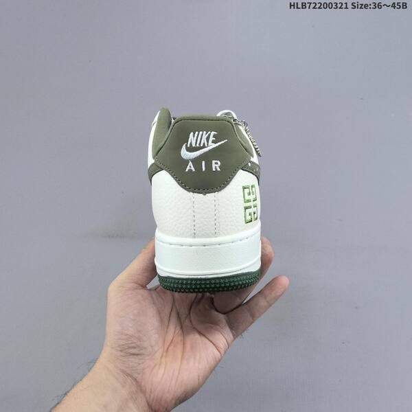 Nike Air Force 1 07 LV8 SY1388-035 off white dark olive green white EU 36-45 skate shoe