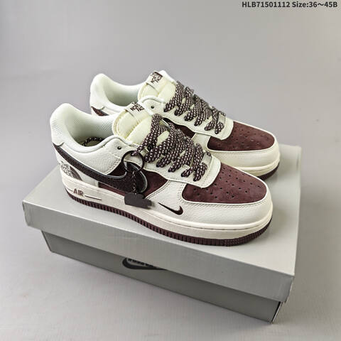 Nike Air Force 1 Low 07 x The North Face QY6818 526 Lifestyle (BS-63836)