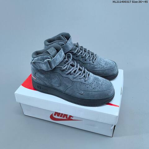 Nike Air Force 1 07 Mid Black Olive Green EU 36-45 Sneaker - Unisex (BS-61283)