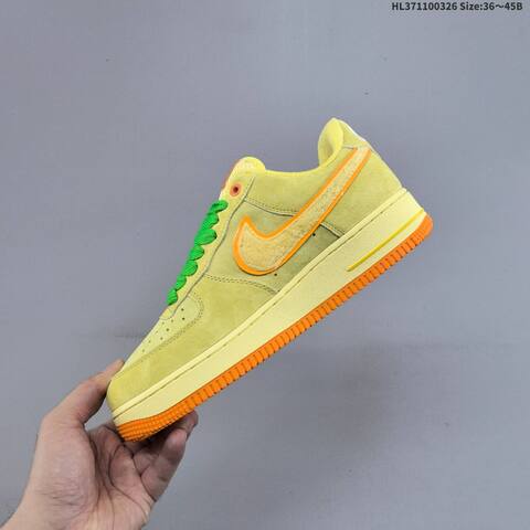 Nike Air Force 1 Low Light Yellow Green Orange EU 36 45 Sneaker EU 36-45 - Unisex (BS-61147)