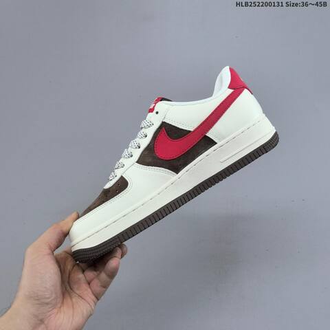 Nike Air Force 1 07 Low Off White Dark Brown Red EU 36-45 Sneaker - Unisex (BS-61627)