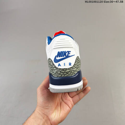 Air Jordan 3 Retro True Blue AIR JORDAN 3 Aj3 Lifestyle (BS-67759)
