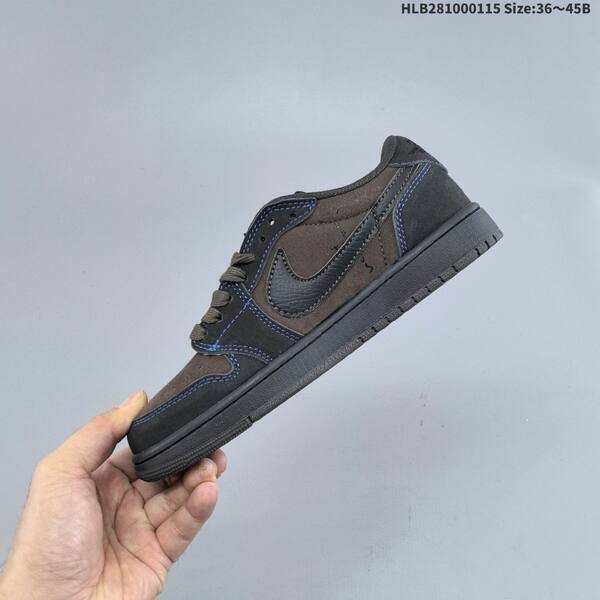 Nike Air Jordan 1 Low OG SP Dark brown/black with blue stitching 36~45 casual
