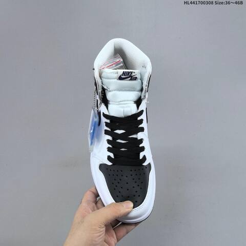 Union LA x Fragment Design x Air Jordan 1 Retro High OG White Black Lifestyle (BS-66597)