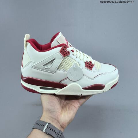 Air Jordan 4 Retro Sierra Red WMNS AIR JORDAN 4 Aj4 Lifestyle (BS-66379)