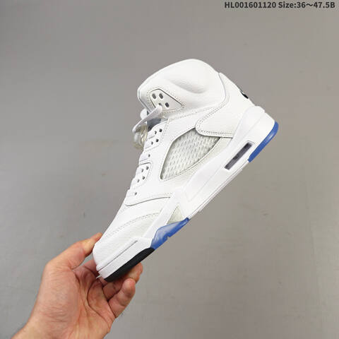 Air Jordan 5 Retro Metallic White Replica AIR JORDAN 5 Aj5 Lifestyle (BS-67756)
