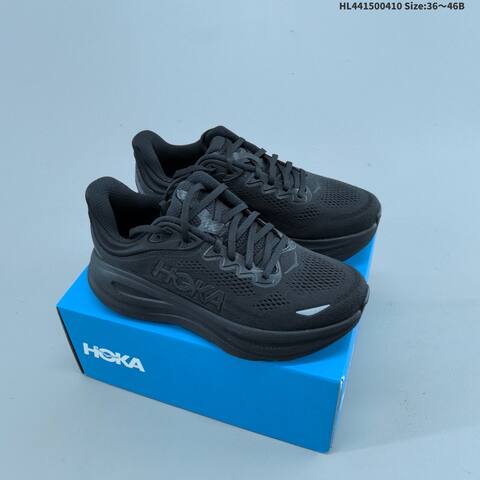 HOKA ONE ONE Bondi 9 Black EU 36-46 Running Shoe Running Sneakers - Unisex (BS-69356)