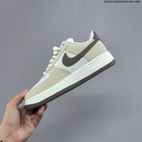 Nike Air Force 1 07 Beige White Brown Off White EU 36 45 Sneaker EU 36-45 - Unisex (BS-60117)