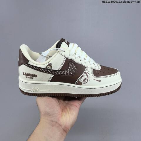 Nike Air Force 1 07 LV8 White Green Brown EU 36-45 Sneaker - Unisex (BS-61800)
