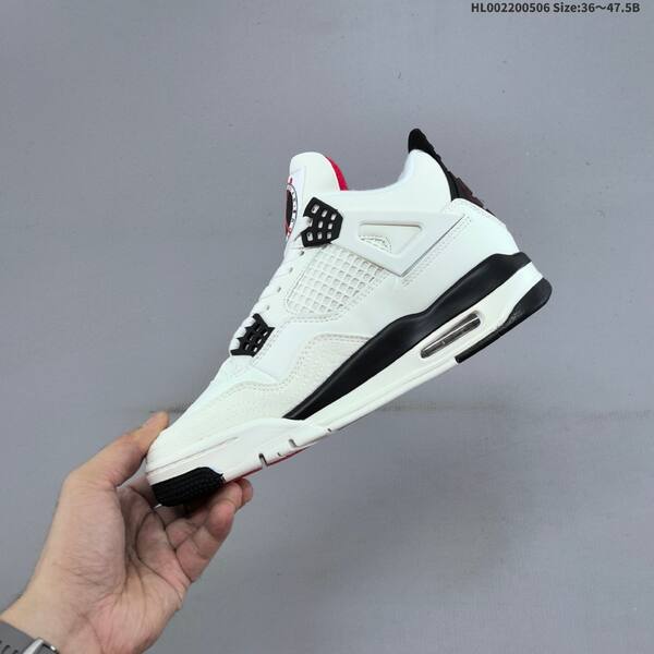 Jordan Air Jordan 4 Retro white/black/red 36~47.5 basketball