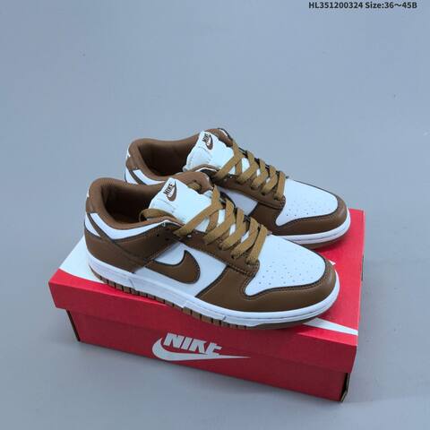 Nike SB Dunk Low White Brown EU 36-45 Skate Shoe - Unisex (BS-61144)