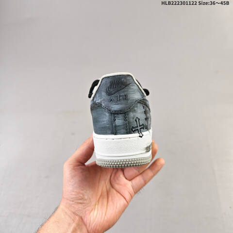 Nike Air Force 1 07 LV CW6871 77 Black Grey White Beige EU 36-45 Sneaker - Unisex (BS-63266)
