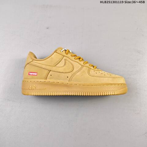 Nike Air Force 1 07 Supreme Wheat Tan Gold Brown EU 36-45 Sneaker - Unisex (BS-63447)