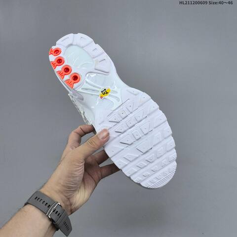 Nike Air Max Plus White Orange EU 40-46 Running Shoe - Men's (BS-59923)
