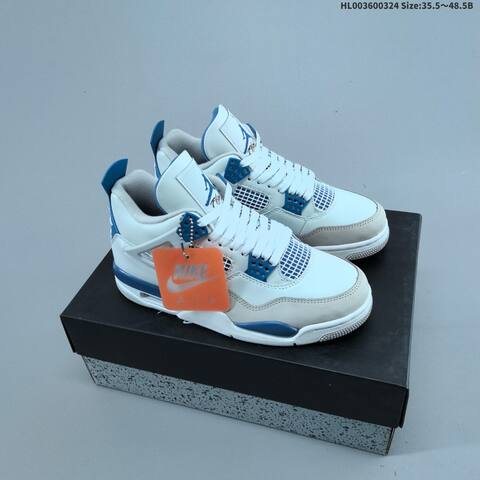 Air Jordan 4 Retro Military Blue AIR JORDAN 4 Aj4 Lifestyle (BS-66449)