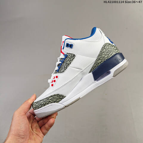 Jordan Air Jordan 3 Retro Silver Anniversary AIR JORDAN 3 1987 1988 35 Lifestyle - Women's (BS-67819)