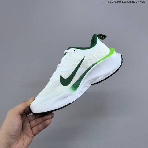 Nike Pegasus Plus ZoomX White Dark Green Neon Green Black EU 36-45 Running Shoe - Unisex (BS-61928)