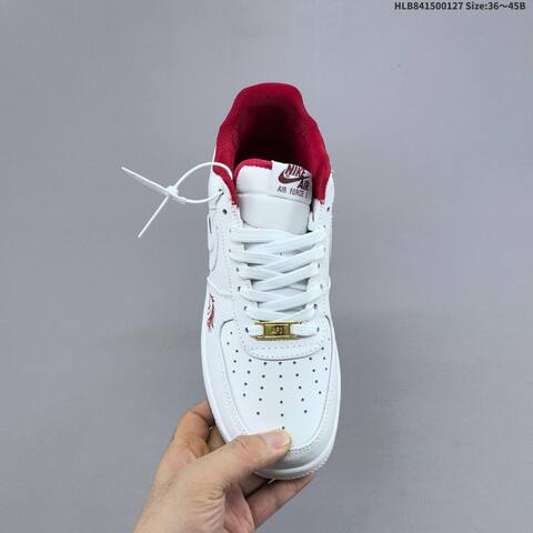 Nike Air Force 1 07 LV8 DX2678 White Red Gold EU 36-45 Sneaker - Unisex (BS-61730)