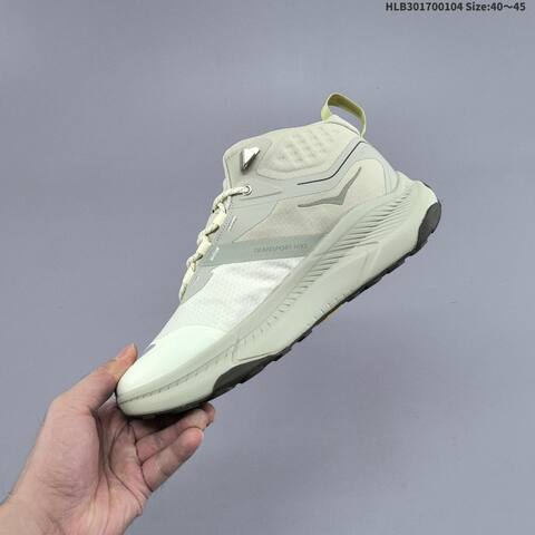 HOKA ONE ONE Transport Hike GTX Light Grey Off White Pale Yellow Black EU 40-45 Trail Shoe Trail Running Sneakers - Men's (BS-69412)