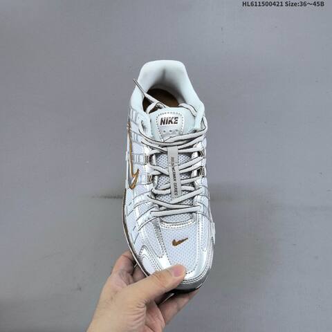 Nike P-6000 White Silver Brown EU 36-45 Running Shoe - Unisex (BS-60616)
